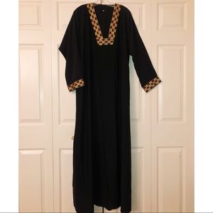 1 DAY SALE❗️ Purple & Gold Embroidered Abaya/Dress